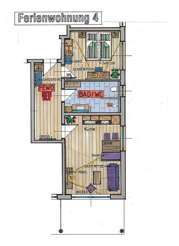 Koenigsblick Poppler Apartment ฮ็อปเฟอเรา ภายนอก รูปภาพ